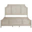 Grand lit pour chambre à coucher, brun, cadre en bois courbé Allure