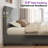 Twin Size Modern Upholstered Bed Frame with Vertical Corduroy Headboard,Gray-1470975465-1470975464