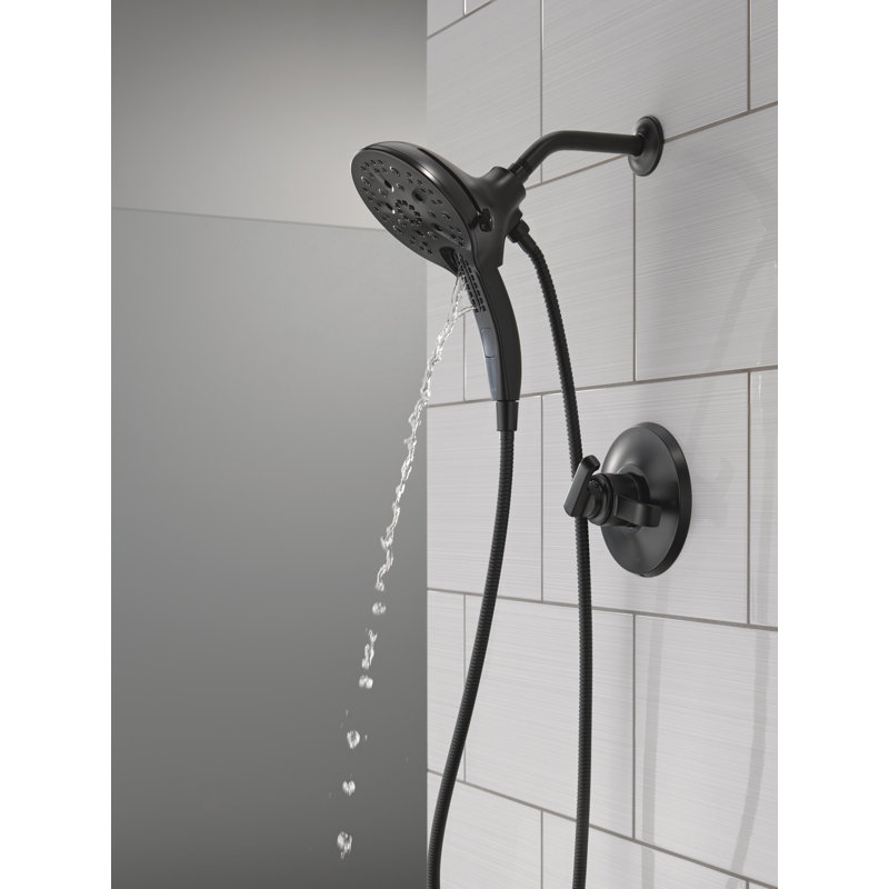 Garniture de robinet de douche à double fonction Tetra 17 Series, pomme de douche In2ition avec ensemble de garniture de jet manuel