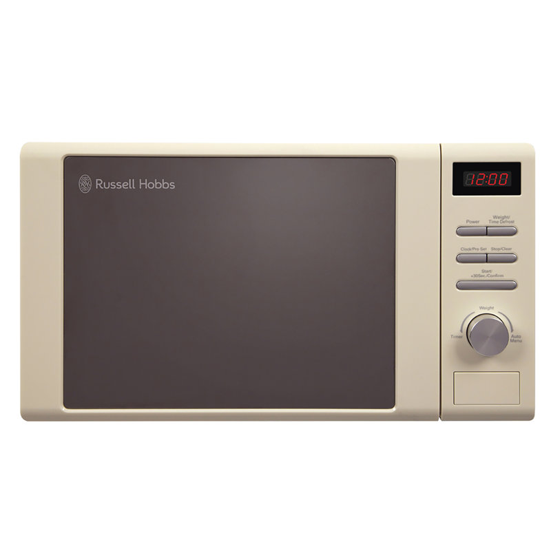 20 L 800W Countertop Microwave, Cream