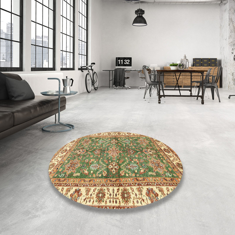 Abstract Indoor Rug, Round 8'