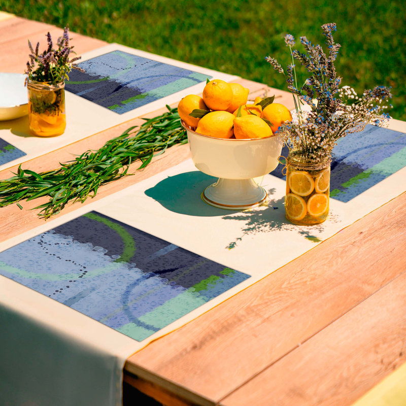 Polyester Abstract Rectangle Placemat