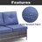 Deb 100.2" Wide Outdoor L-Shaped Patio Set With Cushions-145000312-145000313