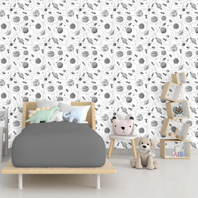 Rouleau de papier peint adhésif L 10,5 pi x l 24 po Rockton Stars