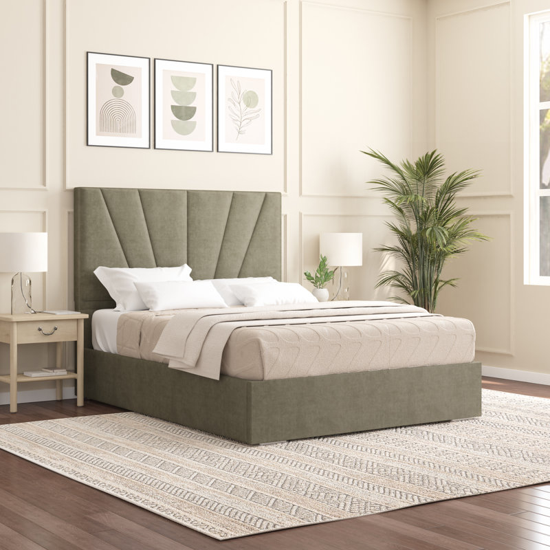Alahnna Upholstered Bed Frame    , Asphalt, Super King (6')