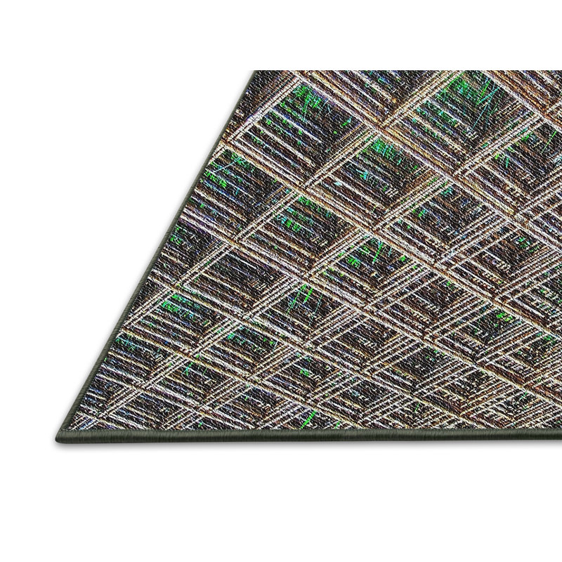 Geometric Indoor Rug, Rectangle 8' x 12'