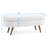 Ottoman Oval Storage Bench, Rubber Wood Legs-1328547702
