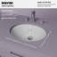 Lavabo de salle de bain encastré en porcelaine vitrifiée 17-3 / 8 po Karran