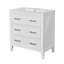 Ensemble de meuble-lavabo avec lavabo en céramique, meuble-lavabo simple autoportant avec 3 tiroirs, armoire de rangement pour salle de bain-850873677