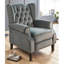 Meyers 82cm Wide Velvet Wing Chair Recliner