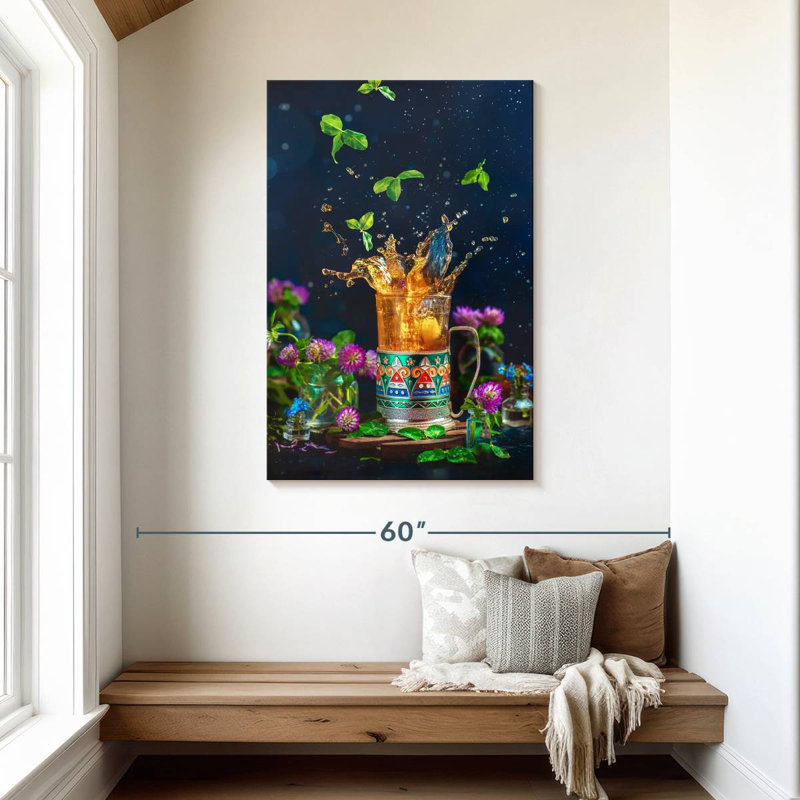 Yarlin Tea Splash, 45" H x 30" W