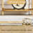Katon Abstract Non-Slip Machine Washable Area Rug in Yellow/White/Grey for Living Room, Bedroom, Hallway Runner Indoor Rugs-1845962518