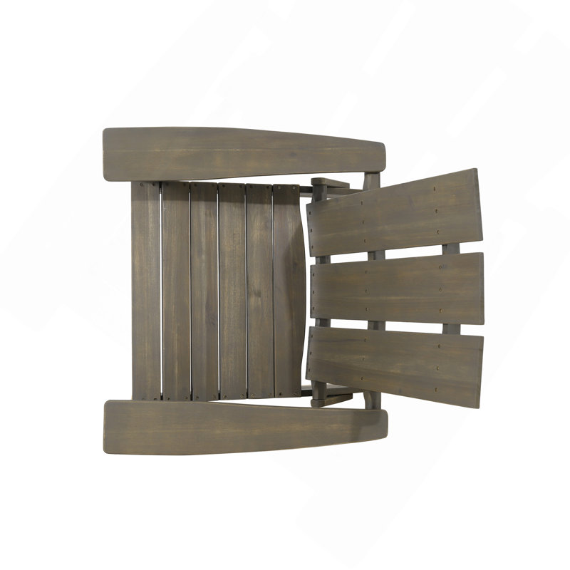Foldable Adirondack Chair, Gray