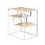Table d'appoint avec plusieurs tablettes ouvertes (blanc)-130492041