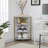 Kempst 4-Tier Corner End Table Triangular Sofa Table Corner Cabinet For Living Room-1809998665