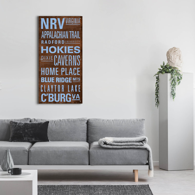  «Nrv Text» par Art Licensing Studio, art mural en verre acrylique, 24 po x 48 po, H 48 po x l 24 po