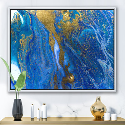 Marbré texture ondulée I - reproduction d'art sur toile
