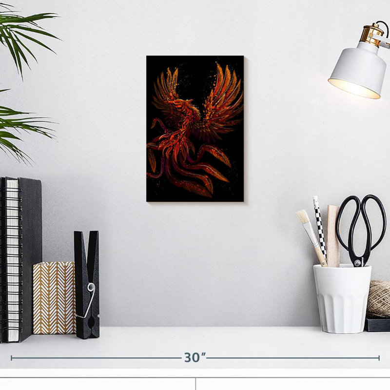 Brampt Mystical Phoenix, 12" H x 8" W