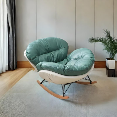 Chaise berçante coquille d'œuf