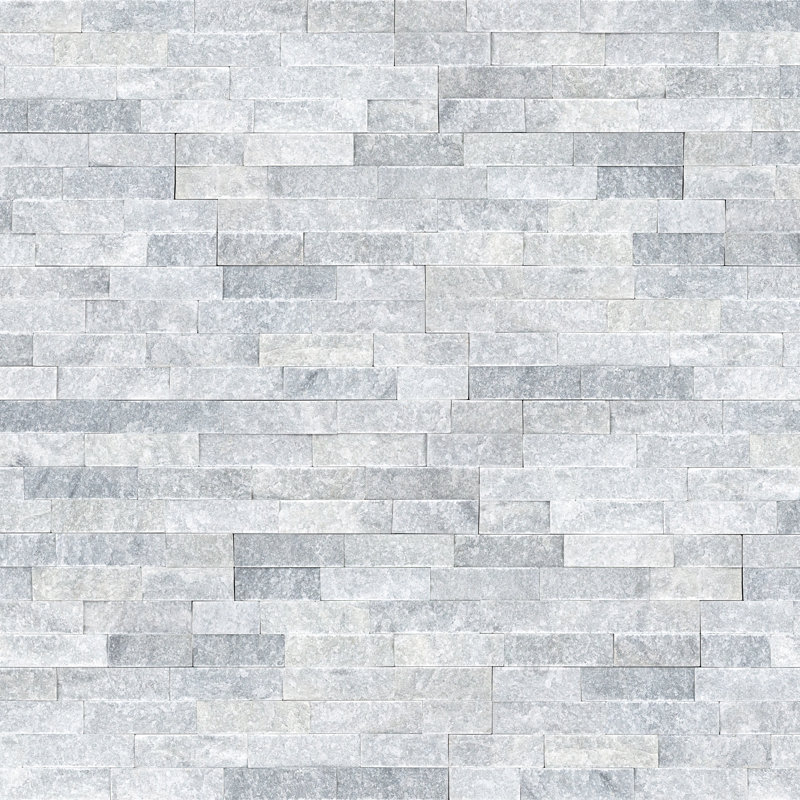 Stonecrest 6 in. x 24 in. Split Face Natural Stone Ledger Panel Wall Tile, Glacier Gris