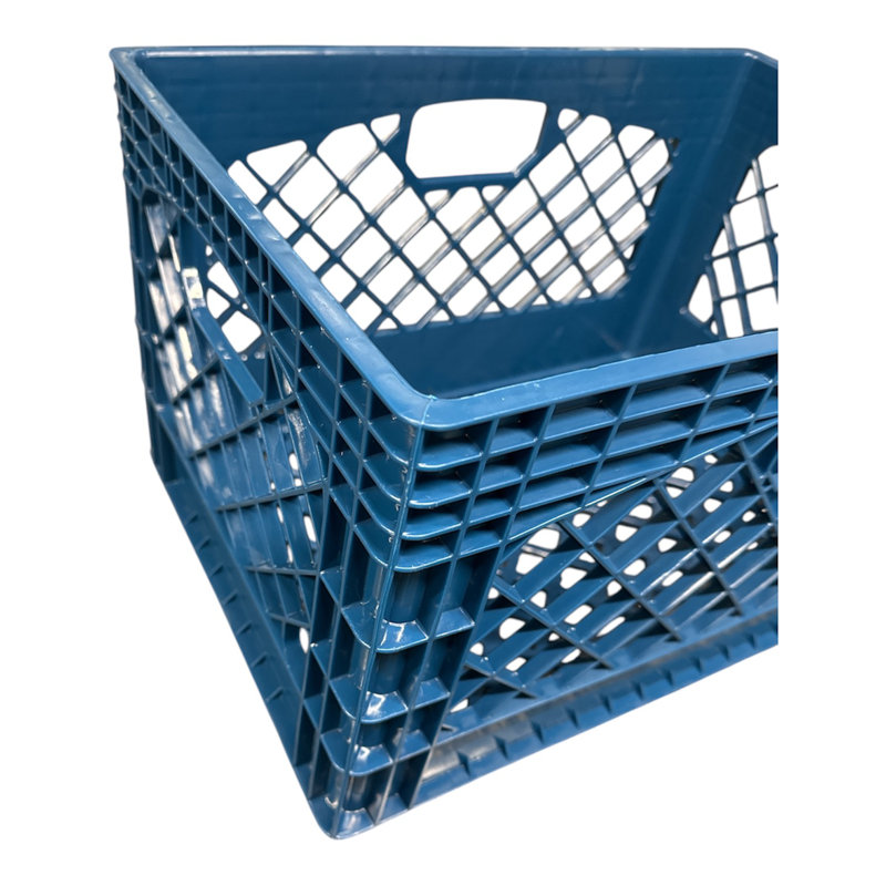 Juggernaut Storage Milk Crate Bundle 2-24qt and 1-16qt, Blue