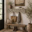Étagère murale à volutes en bois beige à 1 tablette Sellner