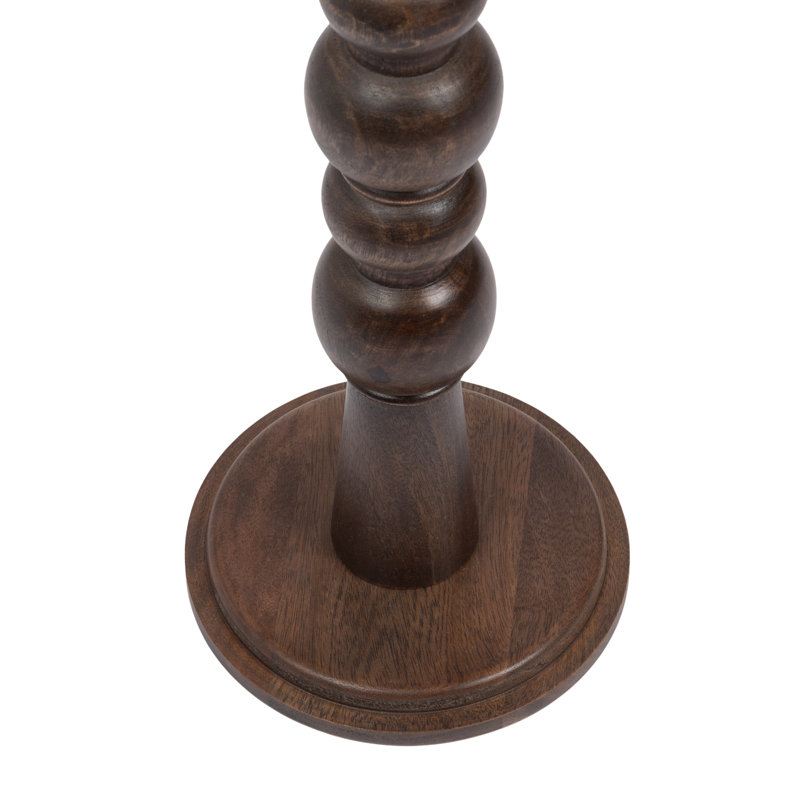 Wegner Mango Wood Round Drink Table, Brown