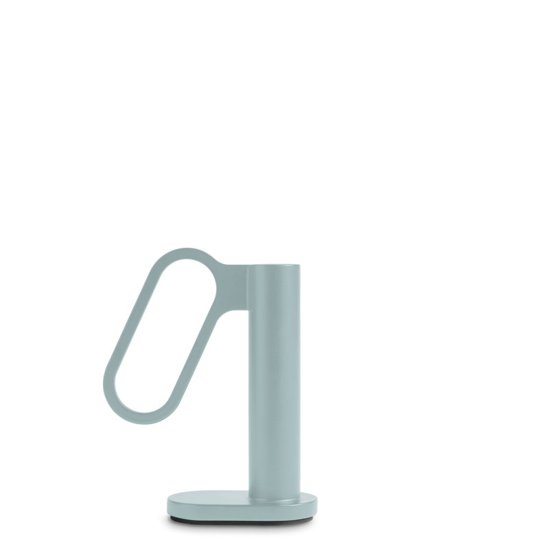 Who Goes There? Candlestick, Putty, 4" H x 4" W