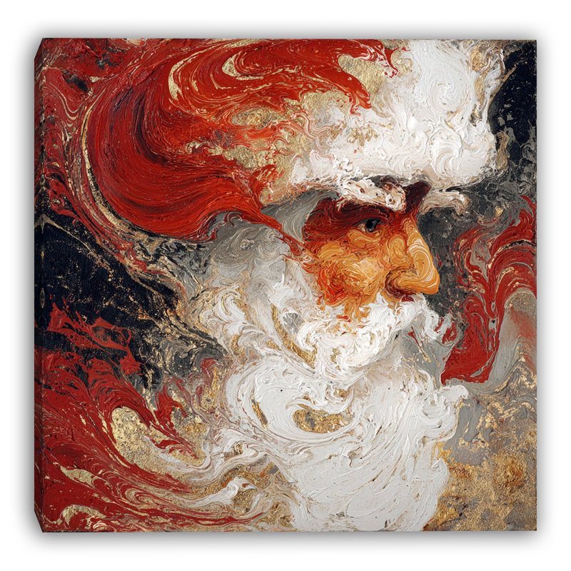 «Golden Swirl», art mural sur toile tendue, H 20 po x l 20 po