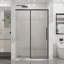 Porte de douche semi-automatique de 48 à 72 po, verre trempé épais de 1/4 po avec revêtement résistant, acier inoxydable noir mat, ouverture réversible à gauche ou à droite, conception à éclaboussures imperméables, roulettes lisses pour une utilisation à l'intérieur