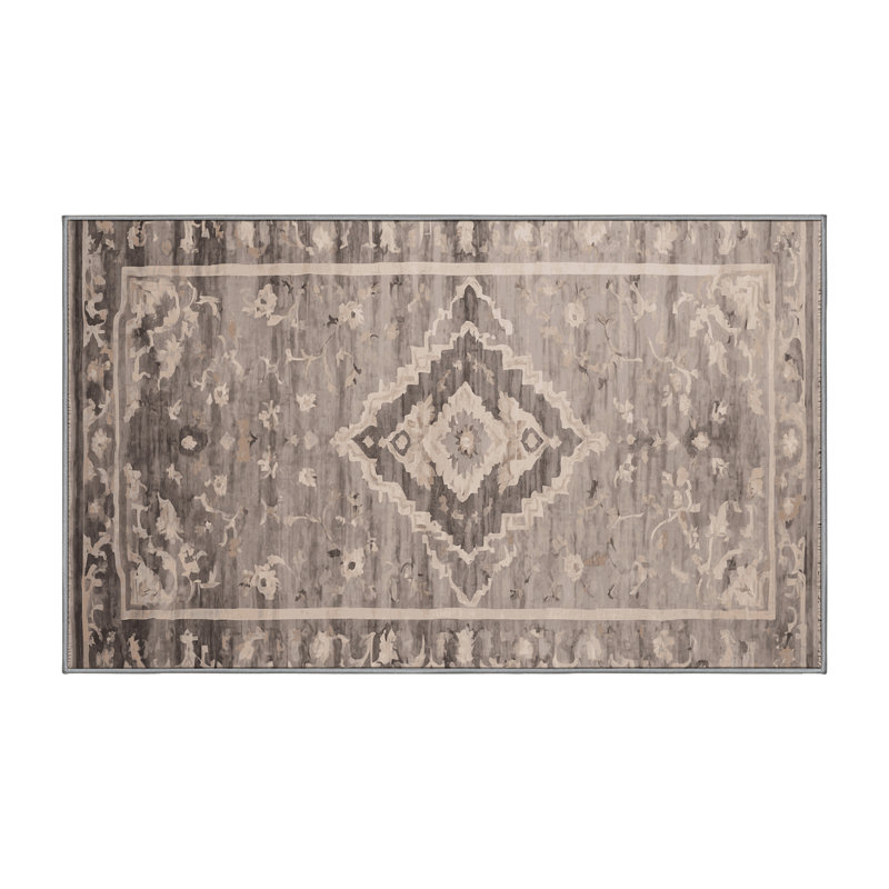 Tapis gris soyeux et moelleux, Tapis de couloir 2 pi x 4 pi