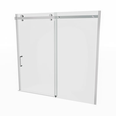 56-60 In. W X 58 In. H Mod Semi-Frameless Sliding Bathtub Door With 5/16 In. (8Mm) Clear Glass