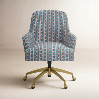 Cambridge Desk Chair In Delphine Slate