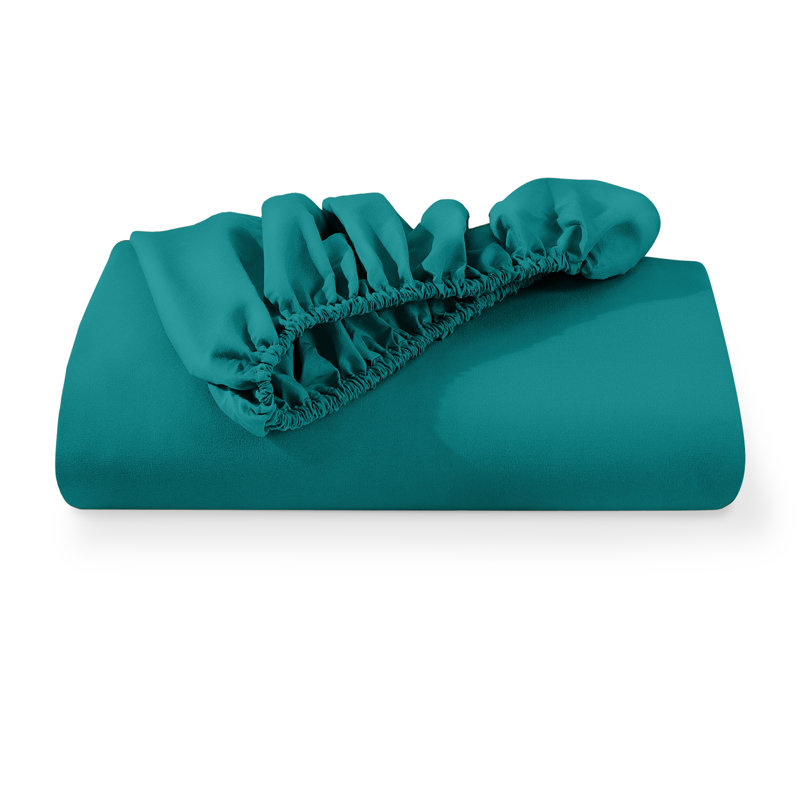 Extra Deep Microfiber Fitted Sheet, Twin XL Fitted Sheet, Emerald