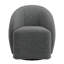 Fauteuil d'appoint pivotant en velours Brunna-2119420887