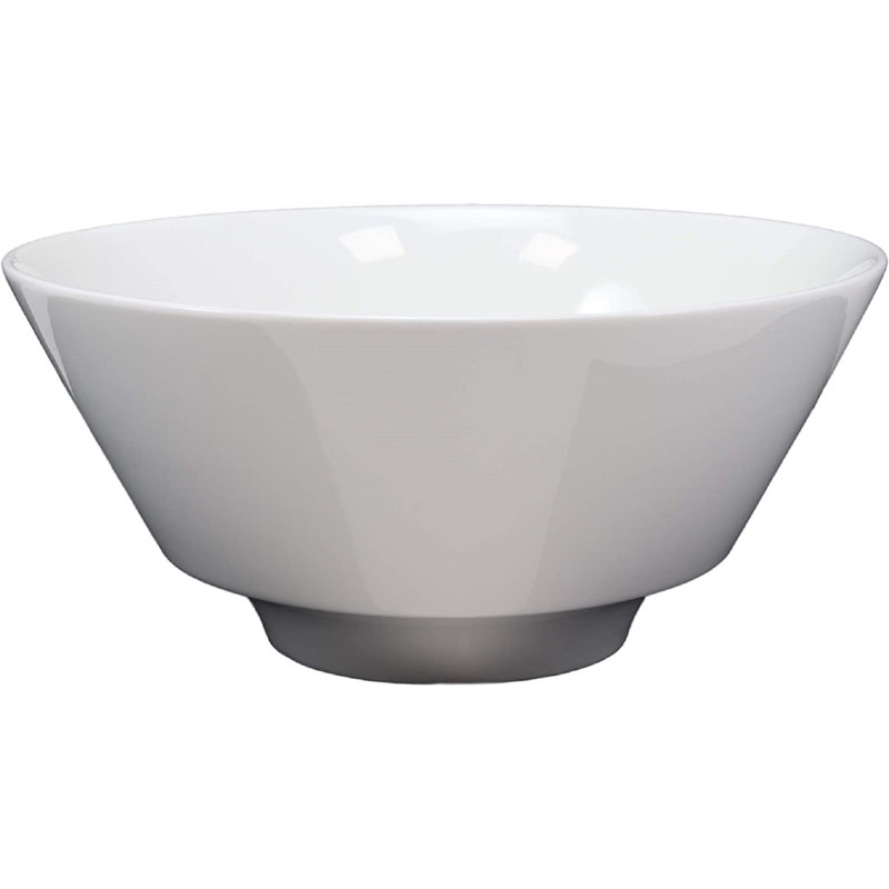 Grande cuve trapézoïdale en porcelaine blanche Ebros