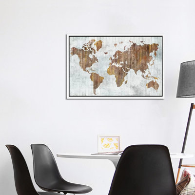 World Map II by Isabelle Z - Print on Canvas
