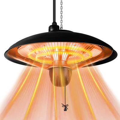 1500Watt Metal Electric Hanging Patio Heater