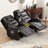 Power Recline Chair Loveseat Rv Sofa With Console, Storage, Usb Charging, Lighting And Cup Holders-1667031625