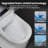 ADA Comfort Height Smart Toilet, Bidet Toilet with Auto Open/Flush, Auto Temp Adjust/Foam Shield, 1.06 GPF, Ambient Lighting, Remote Control-133872076