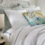 Waves Pillow White Cotton and Linen-698524134