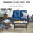 Esquer Brown Rattan Patio Loveseat with Cushions-18721737