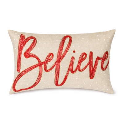Embroidered Throw Pillow