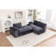 Canapé modulaire 103 po avec méridienne en forme de L, canapé modulaire désossé large de 103 po pour le salon, aucun assemblage requis-1769527499-1769527501