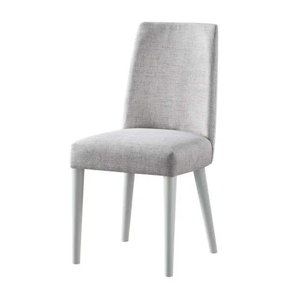 Chaise Taylor avec pieds gris et tissu gris, Gris
