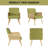 Modern Rattan Armchair with Solid Rubber Wood Legs, Natural Cane Armrests, 25D High-Density Foam Seat, 23L*23W*31.5H, Eco-Friendly Finish, Used as Dining Chair, Reading Chair, Terrace chair, etc.-101336715