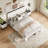 Farmhouse Queen Bed Frame With Tall Headboard-1022612413