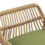 Ensemble de 2 tabourets de bar modernes pivotants avec repose-pieds pour cuisine et salle à manger (vert)-1475587403