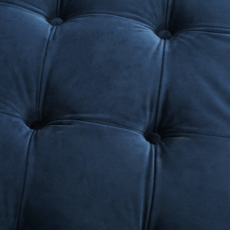 Moderne en velours bleu avec une touche chic de luxe
