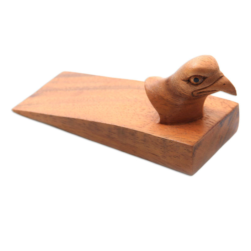 Nokota Eagle Eye Wood Wedge Floor Stop